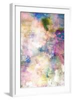 Grunge Painting Background, Colorful Illustration-run4it-Framed Art Print