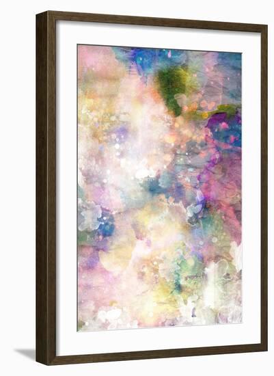 Grunge Painting Background, Colorful Illustration-run4it-Framed Art Print