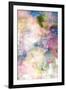 Grunge Painting Background, Colorful Illustration-run4it-Framed Art Print