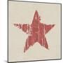 Grunge Red Star-pashabo-Mounted Art Print