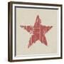 Grunge Red Star-pashabo-Framed Premium Giclee Print