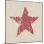 Grunge Red Star-pashabo-Mounted Premium Giclee Print