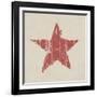 Grunge Red Star-pashabo-Framed Art Print