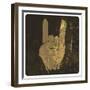 Grunge "Rock On" Gesture-pashabo-Framed Art Print