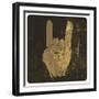 Grunge "Rock On" Gesture-pashabo-Framed Art Print