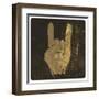 Grunge "Rock On" Gesture-pashabo-Framed Art Print