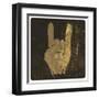 Grunge "Rock On" Gesture-pashabo-Framed Art Print