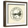 Grunge Rubber Stamp with Barcelona, Spain - Vector Illustration-ojal02-Framed Art Print