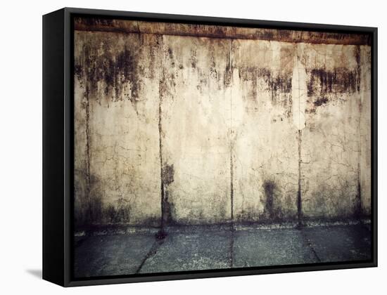 Grunge, Rusty Concrete Wall and Concrete Floor. Grunge Background-Michal Bednarek-Framed Stretched Canvas