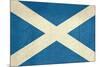 Grunge Scottish Flag Illustration, Isolated On White Background-Speedfighter-Mounted Art Print