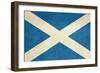 Grunge Scottish Flag Illustration, Isolated On White Background-Speedfighter-Framed Art Print