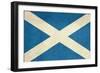 Grunge Scottish Flag Illustration, Isolated On White Background-Speedfighter-Framed Art Print