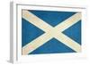 Grunge Scottish Flag Illustration, Isolated On White Background-Speedfighter-Framed Art Print