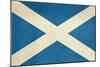 Grunge Scottish Flag Illustration, Isolated On White Background-Speedfighter-Mounted Art Print