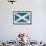 Grunge Scottish Flag Illustration, Isolated On White Background-Speedfighter-Framed Art Print displayed on a wall