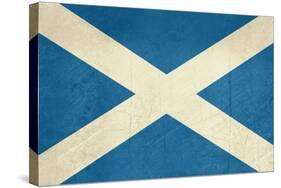 Grunge Scottish Flag Illustration, Isolated On White Background-Speedfighter-Stretched Canvas