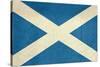 Grunge Scottish Flag Illustration, Isolated On White Background-Speedfighter-Stretched Canvas