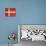 Grunge Sovereign State Flag Of Country Of Denmark In Official Colors-Speedfighter-Stretched Canvas displayed on a wall