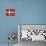 Grunge Sovereign State Flag Of Country Of Denmark In Official Colors-Speedfighter-Mounted Art Print displayed on a wall