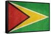 Grunge Sovereign State Flag Of Country Of Guyana In Official Colors-Speedfighter-Framed Stretched Canvas