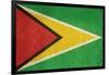 Grunge Sovereign State Flag Of Country Of Guyana In Official Colors-Speedfighter-Framed Art Print