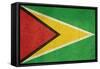 Grunge Sovereign State Flag Of Country Of Guyana In Official Colors-Speedfighter-Framed Stretched Canvas