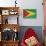 Grunge Sovereign State Flag Of Country Of Guyana In Official Colors-Speedfighter-Stretched Canvas displayed on a wall