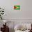 Grunge Sovereign State Flag Of Country Of Guyana In Official Colors-Speedfighter-Art Print displayed on a wall