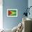 Grunge Sovereign State Flag Of Country Of Guyana In Official Colors-Speedfighter-Framed Art Print displayed on a wall