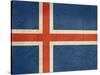 Grunge Sovereign State Flag Of Country Of Iceland In Official Colors-Speedfighter-Stretched Canvas