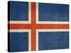 Grunge Sovereign State Flag Of Country Of Iceland In Official Colors-Speedfighter-Stretched Canvas