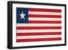 Grunge Sovereign State Flag Of Country Of Liberia In Official Colors-Speedfighter-Framed Premium Giclee Print