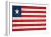 Grunge Sovereign State Flag Of Country Of Liberia In Official Colors-Speedfighter-Framed Premium Giclee Print