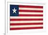 Grunge Sovereign State Flag Of Country Of Liberia In Official Colors-Speedfighter-Framed Art Print