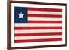 Grunge Sovereign State Flag Of Country Of Liberia In Official Colors-Speedfighter-Framed Art Print