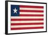 Grunge Sovereign State Flag Of Country Of Liberia In Official Colors-Speedfighter-Framed Art Print