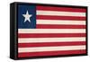 Grunge Sovereign State Flag Of Country Of Liberia In Official Colors-Speedfighter-Framed Stretched Canvas