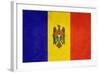 Grunge Sovereign State Flag Of Country Of Moldova In Official Colors-Speedfighter-Framed Art Print