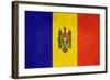 Grunge Sovereign State Flag Of Country Of Moldova In Official Colors-Speedfighter-Framed Art Print