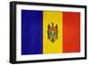 Grunge Sovereign State Flag Of Country Of Moldova In Official Colors-Speedfighter-Framed Premium Giclee Print