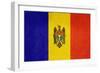 Grunge Sovereign State Flag Of Country Of Moldova In Official Colors-Speedfighter-Framed Premium Giclee Print