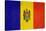 Grunge Sovereign State Flag Of Country Of Moldova In Official Colors-Speedfighter-Stretched Canvas