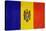 Grunge Sovereign State Flag Of Country Of Moldova In Official Colors-Speedfighter-Stretched Canvas