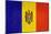 Grunge Sovereign State Flag Of Country Of Moldova In Official Colors-Speedfighter-Mounted Art Print