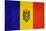Grunge Sovereign State Flag Of Country Of Moldova In Official Colors-Speedfighter-Stretched Canvas