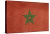 Grunge Sovereign State Flag Of Country Of Morocco In Official Colors-Speedfighter-Stretched Canvas