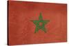 Grunge Sovereign State Flag Of Country Of Morocco In Official Colors-Speedfighter-Stretched Canvas