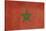 Grunge Sovereign State Flag Of Country Of Morocco In Official Colors-Speedfighter-Stretched Canvas