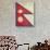 Grunge Sovereign State Flag Of Country Of Nepal In Official Colors-Speedfighter-Stretched Canvas displayed on a wall