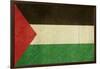 Grunge Sovereign State Flag Of Country Of Palestne In Official Colors-Speedfighter-Framed Art Print